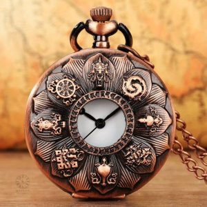 Montre Gousset Bronze Rose élégante et raffinée
