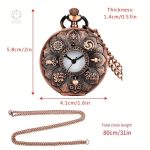 Style intemporel : montre de poche en bronze rose