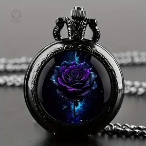 Montre Gousset Design Rose élégante et raffinée