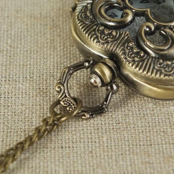 Élégante Montre Gousset en forme de coeur pour femme
