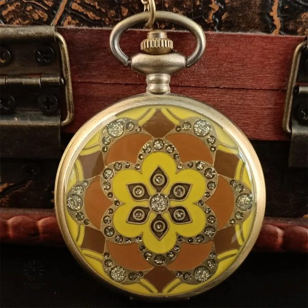 montre-gousset-fleur-vintage-1 Montre Gousset Fleur Vintage en design élégant