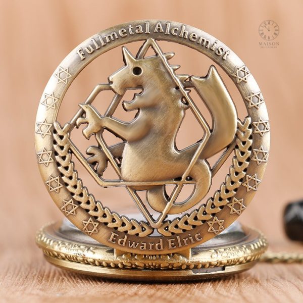 Montre gousset inspirée de Fullmetal Alchemist, élégance intemporelle