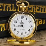 Montre gousset homme élégante en acier inoxydable