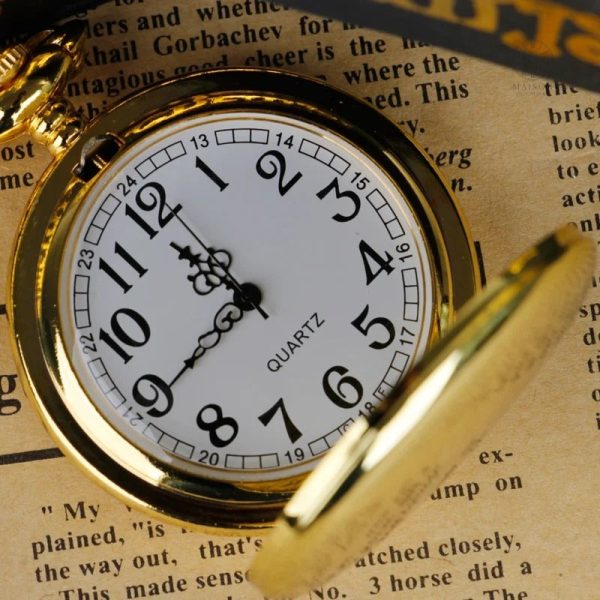 Montre gousset classique pour homme avec cadran vintage