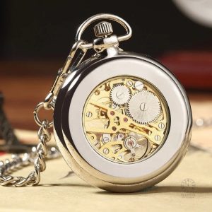 Montre Gousset Mécanique élégante en métal