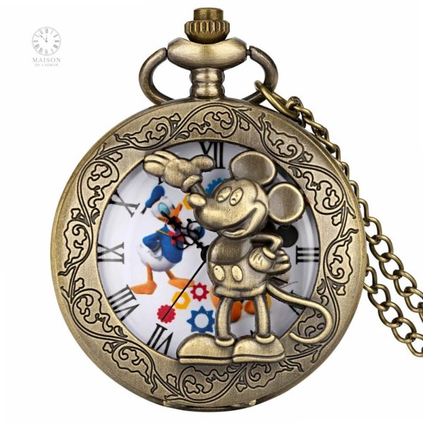 Accessoire vintage Mickey en montre gousset