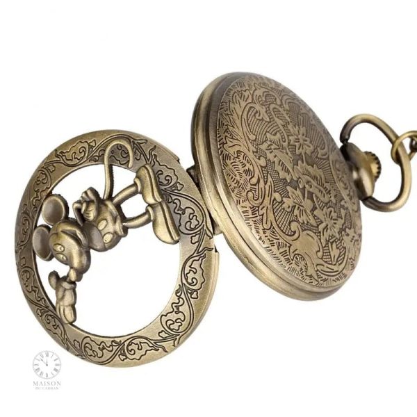 Bijou horloger Mickey, montre gousset unique