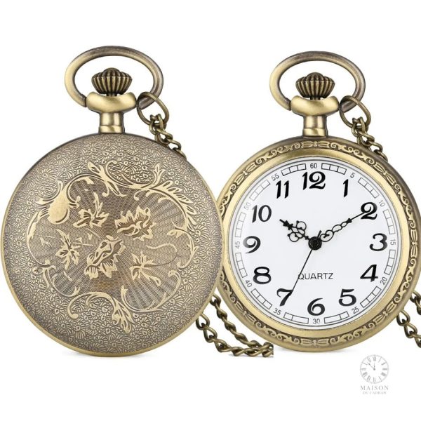 Élégante montre gousset en or pour homme