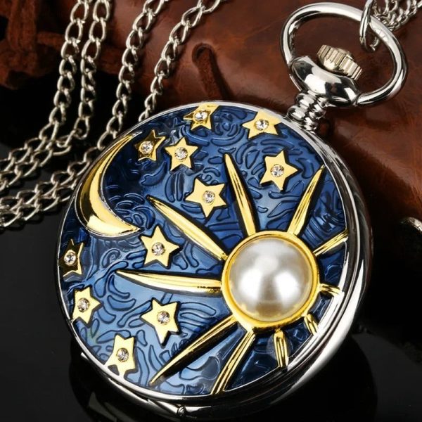montre-gousset-pour-femme-1 Montre Gousset Céleste en acier inoxydable