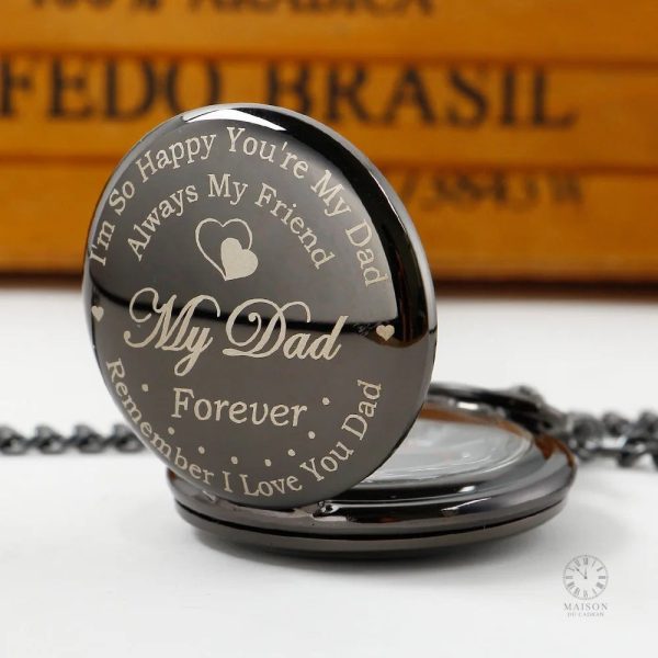Montre de poche pour Papa au style vintage