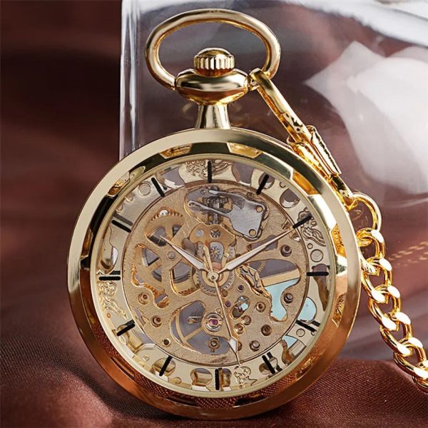 Montre Gousset avec cadran transparent