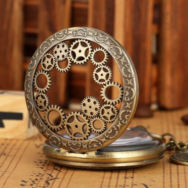 Montre gousset au style steampunk unique