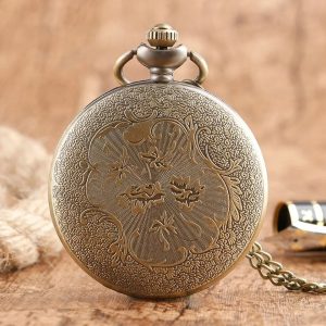 Montre gousset en bronze au style vintage