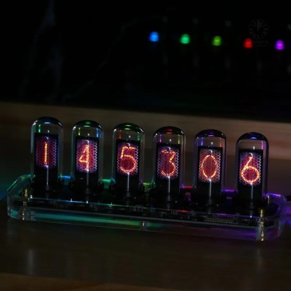 nixie-tube-horloge-1 Horloge Nixie design vintage avec affichage lumineux