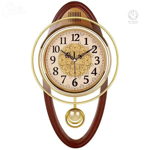 Pendule classique en bois, charme d'antan