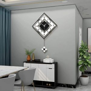 Pendule élégant avec chiffres contemporains