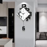 Pendule murale avec chiffres clairs et lisibles