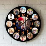 Horloge murale artistique avec photo personnalisée