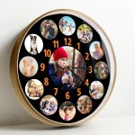 Horloge murale avec photo intégrée unique