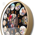 Horloge personnalisable avec image en fond