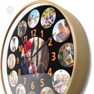 Horloge personnalisable avec image en fond