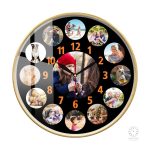 Horloge avec photo, accessoire décoratif original