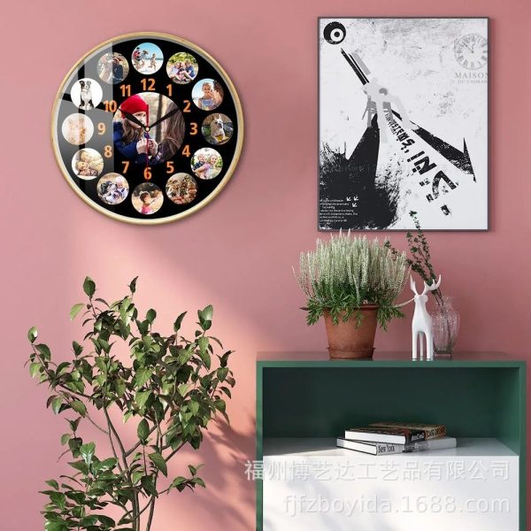 Horloge photo moderne pour embellir votre intérieur