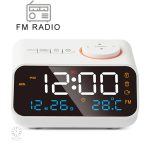 Radio réveil multifonction avec port USB de chargement