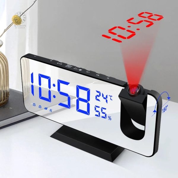 Radio Réveil à Projection avec affichage numérique