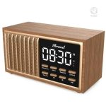 Réveil en bois Bluetooth pour chambre