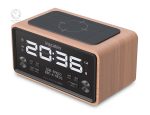 Réveil en bois avec fonction snooze