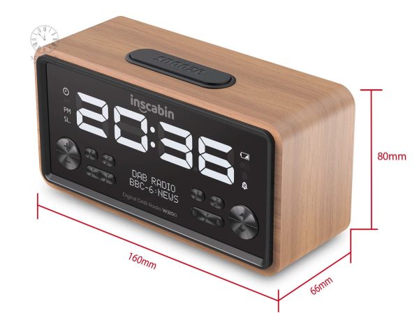 Radio-Réveil avec éclairage LED doux