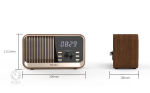 Radio-Réveil en bois, un accessoire pratique et stylé