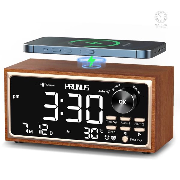 Réveil en bois, objet pratique pour le quotidien