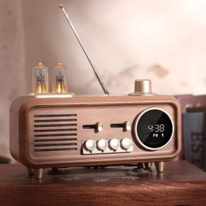 Radio Réveil Vintage au design rétro élégant