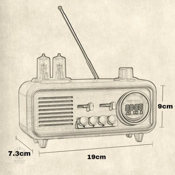 Radio-Réveil au charme d'antan pour un réveil doux