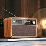 Radio Réveil Vintage en Bois