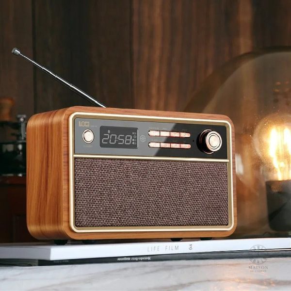radio-reveil-vintage-bois-1 Radio Réveil Vintage en Bois