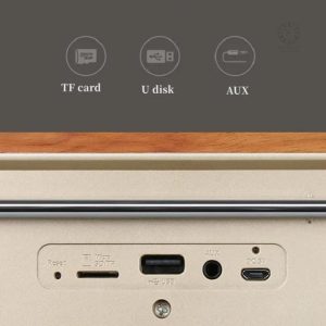 Design vintage pour radio réveil
