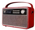 Radio réveil au design intemporel en bois
