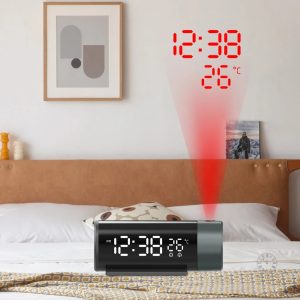 Réveil à Projection moderne avec affichage clair