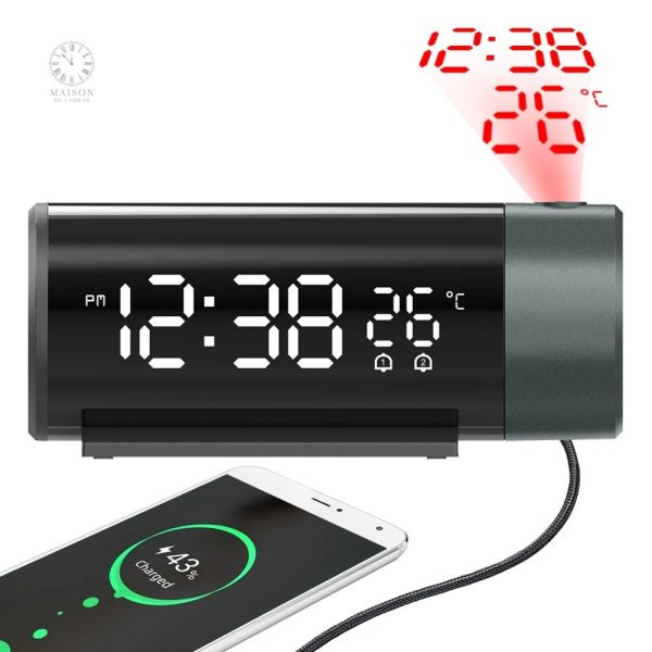 Appareil de réveil pratique avec projection numérique