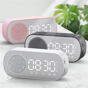 Réveil Bluetooth moderne avec haut-parleur intégré