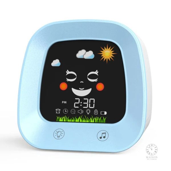 Réveil éducatif coloré pour le sommeil des tout-petits
