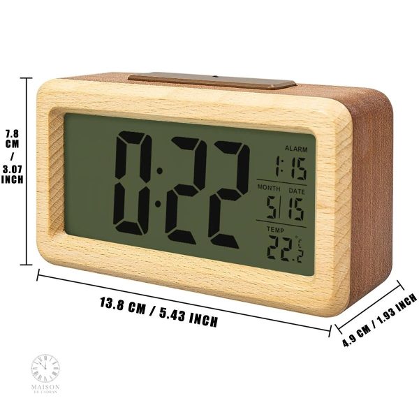 Réveil en Bois, accessoire déco pratique