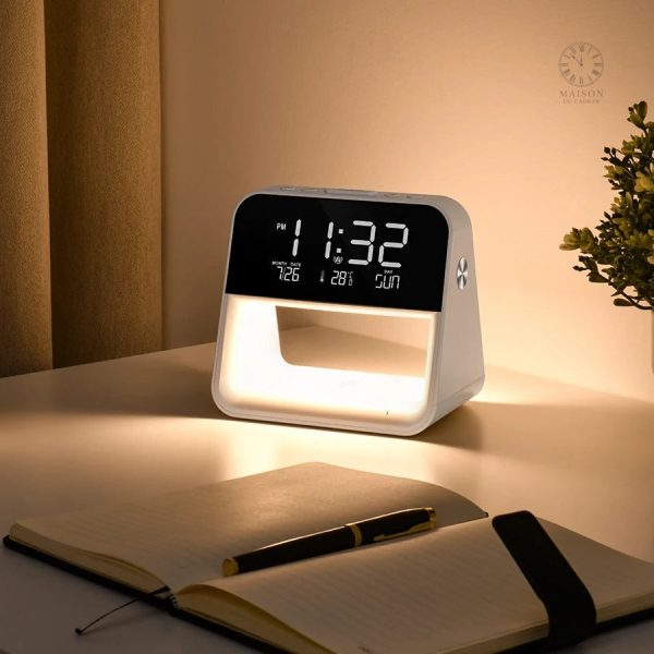 Lampe de chevet fonction réveil avec affichage numérique