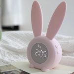 Réveil enfant en forme de lapin, idéal pour les petits