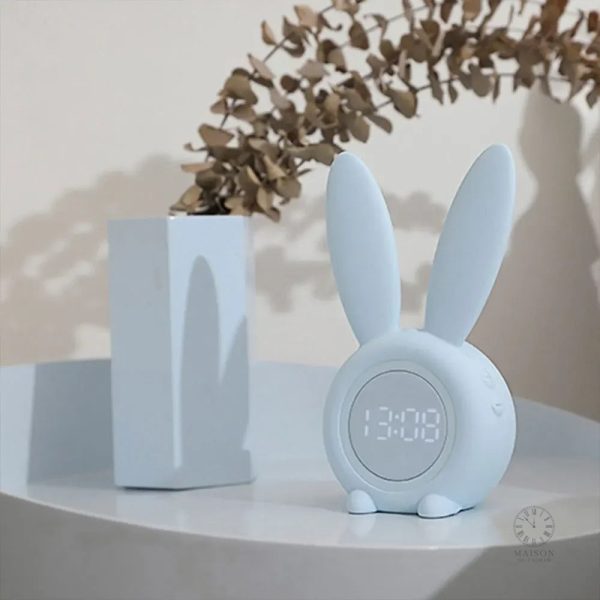 Horloge Lapin pour chambre d'enfant, style mignon