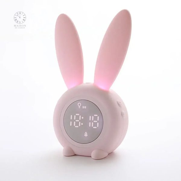 Réveil enfantin Lapin, aide à l'apprentissage du temps