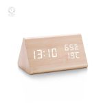 Réveil design en bois naturel pour la chambre